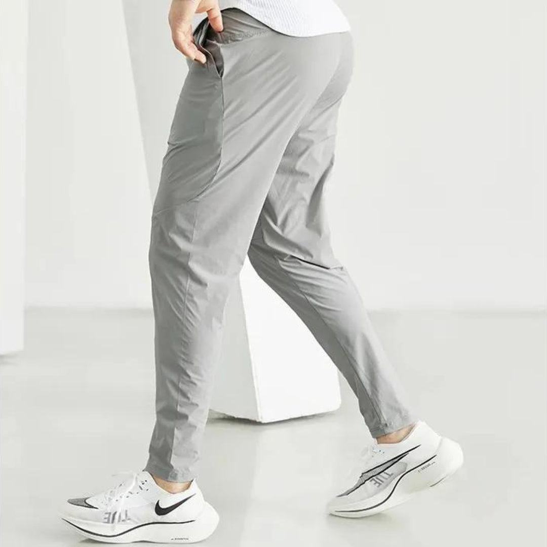 Calça masculina de corrida, calça de treino respirável, calça com cintura elástica, calça de secagem rápida, calça para esportes ao ar livre, calça esportiva masculina, calça para basquete, calça para futebol, moda esportiva masculina, calça de poliéster para esportes