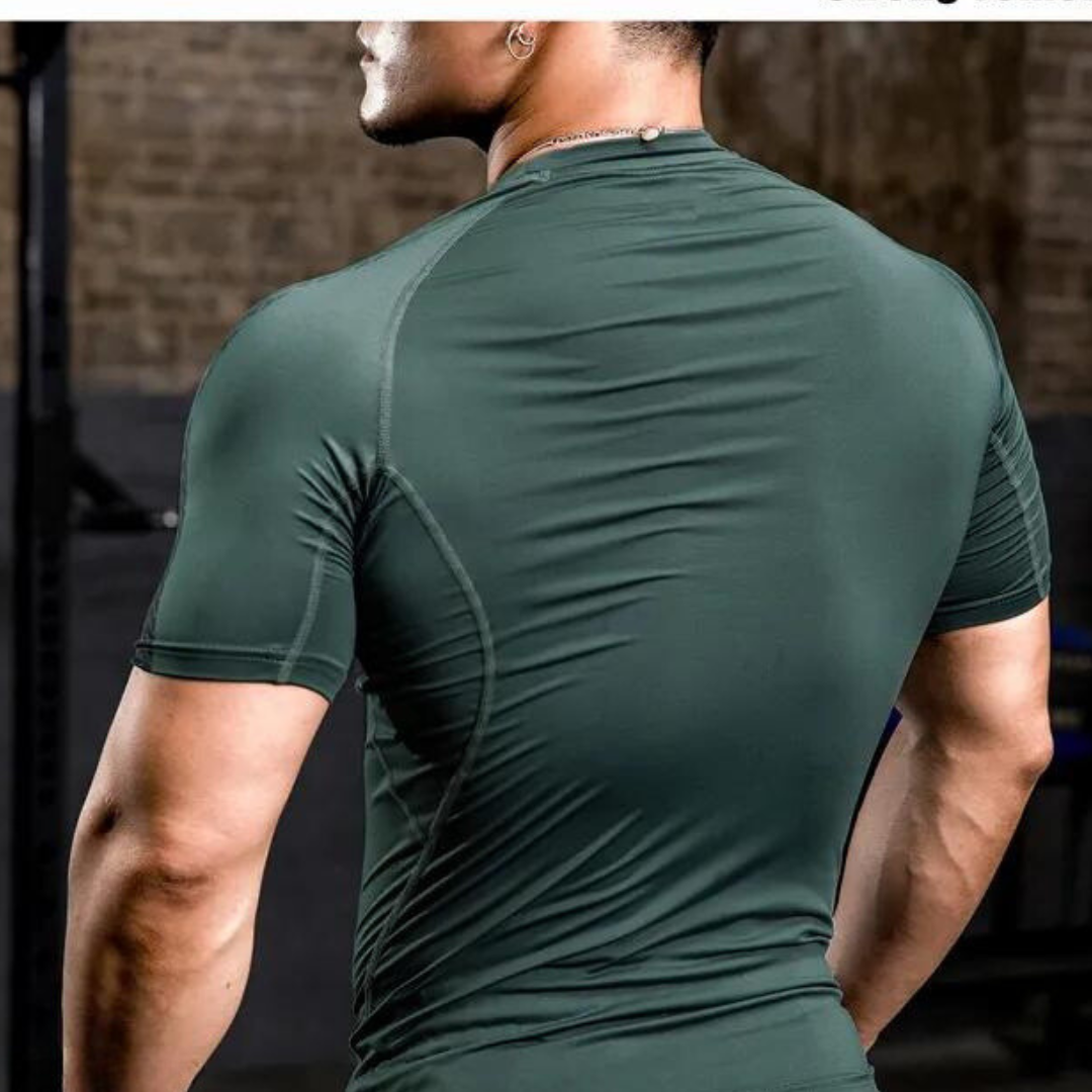 Camiseta de Compressão Fitness - PowerFlex