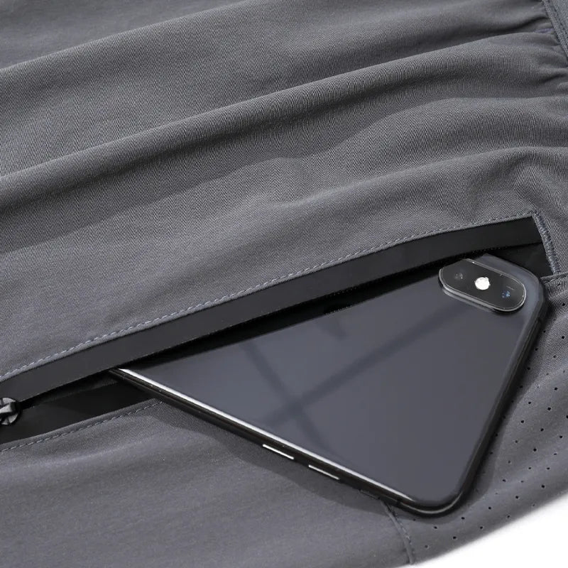Shorts de Corrida AirFlow com Zíper