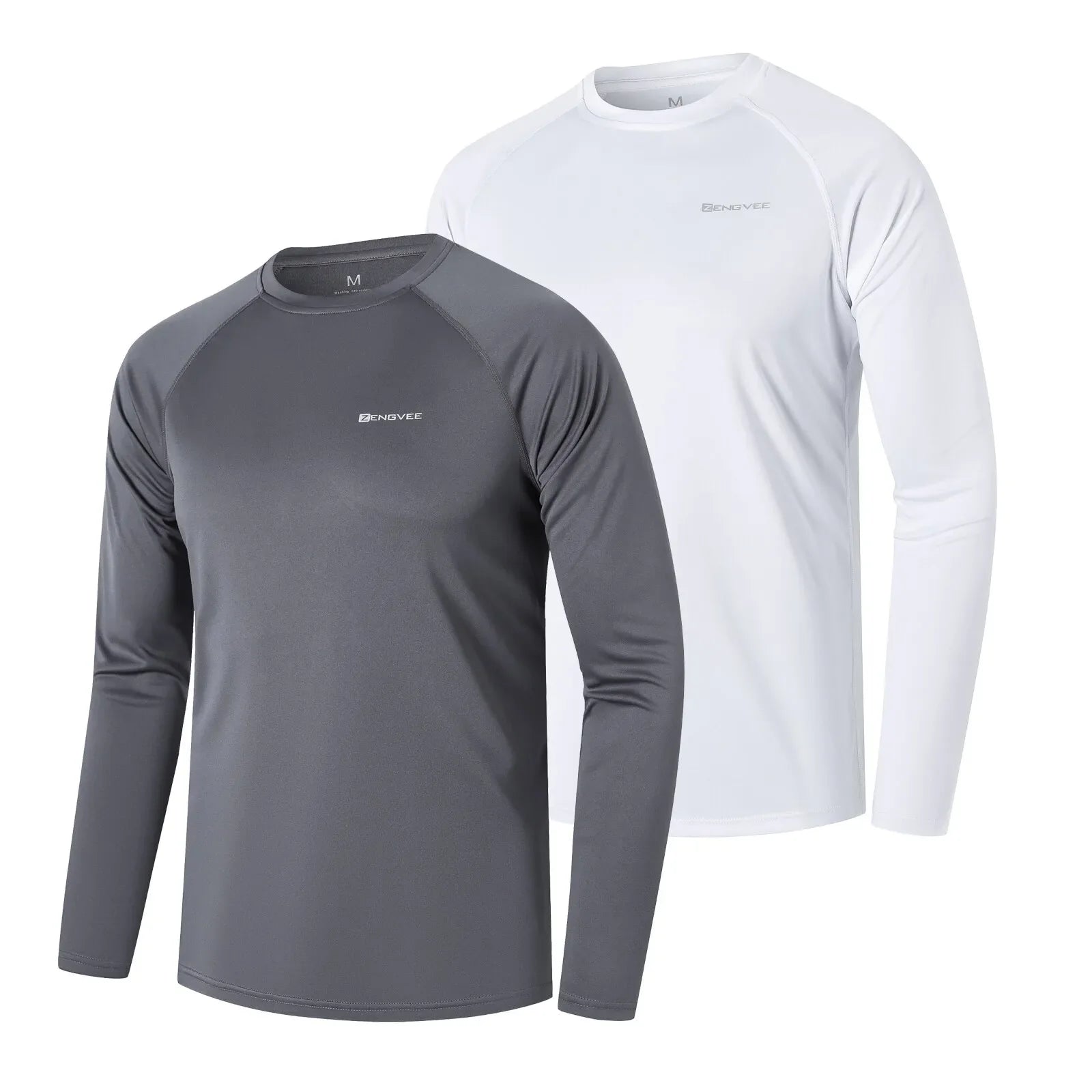 Camisetas Esportivas de Manga Comprida | Conforto e Proteção - 2 UNIDADES