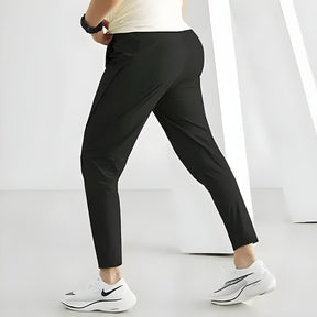 Calça masculina de corrida, calça de treino respirável, calça com cintura elástica, calça de secagem rápida, calça para esportes ao ar livre, calça esportiva masculina, calça para basquete, calça para futebol, moda esportiva masculina, calça de poliéster para esportes