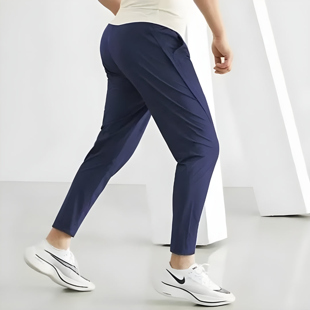 Calça masculina de corrida, calça de treino respirável, calça com cintura elástica, calça de secagem rápida, calça para esportes ao ar livre, calça esportiva masculina, calça para basquete, calça para futebol, moda esportiva masculina, calça de poliéster para esportes