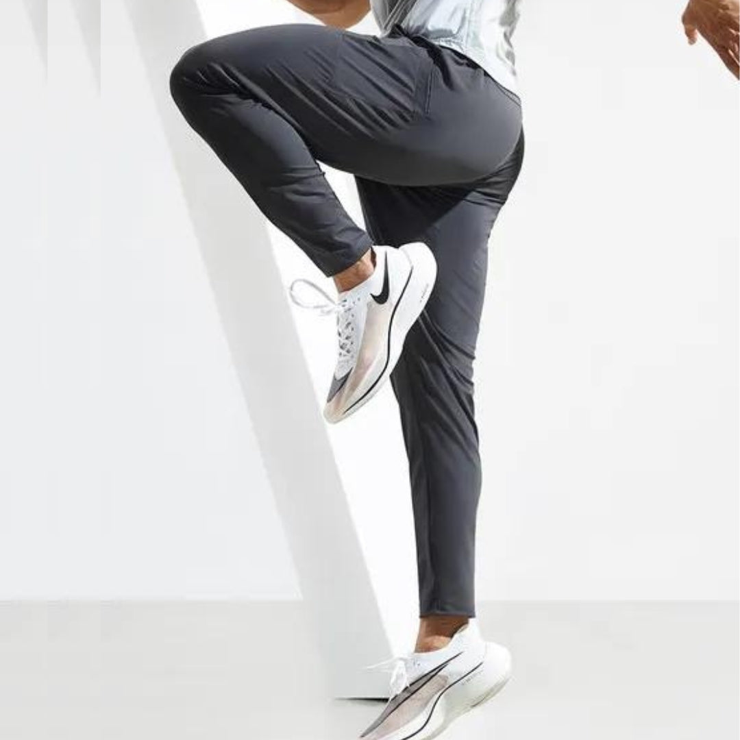Calça masculina de corrida, calça de treino respirável, calça com cintura elástica, calça de secagem rápida, calça para esportes ao ar livre, calça esportiva masculina, calça para basquete, calça para futebol, moda esportiva masculina, calça de poliéster para esportes