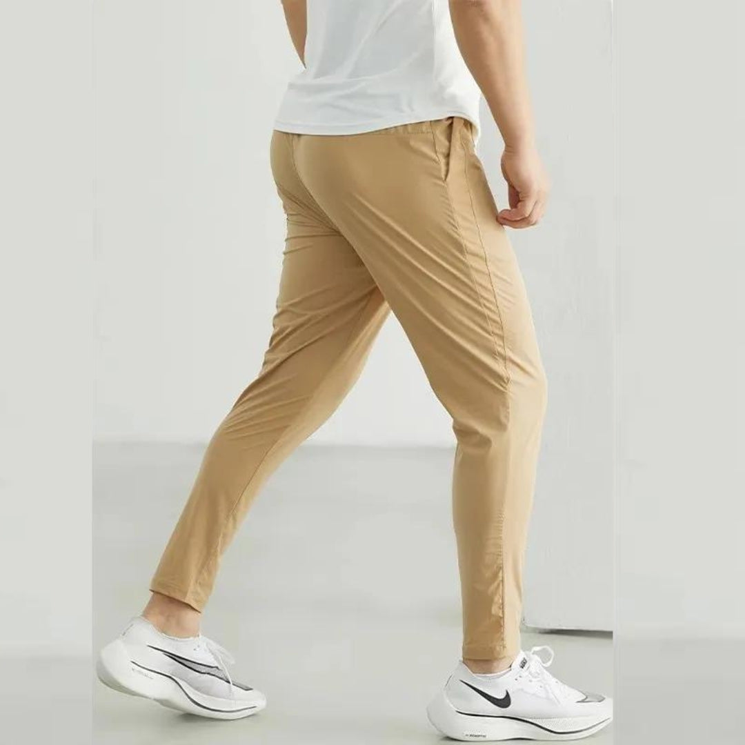 Calça masculina de corrida, calça de treino respirável, calça com cintura elástica, calça de secagem rápida, calça para esportes ao ar livre, calça esportiva masculina, calça para basquete, calça para futebol, moda esportiva masculina, calça de poliéster para esportes