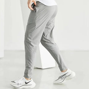 Calça masculina de corrida, calça de treino respirável, calça com cintura elástica, calça de secagem rápida, calça para esportes ao ar livre, calça esportiva masculina, calça para basquete, calça para futebol, moda esportiva masculina, calça de poliéster para esportes