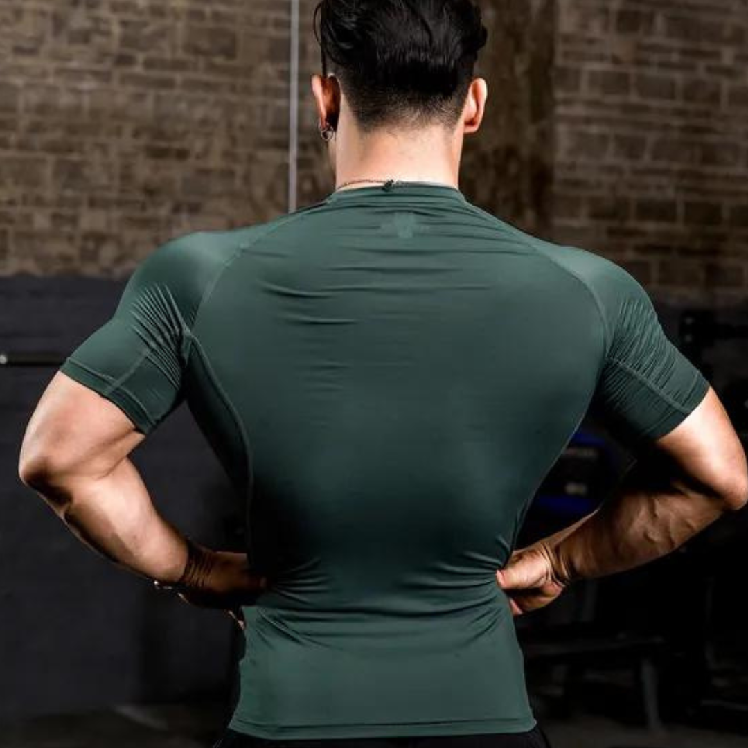 Camiseta de Compressão Fitness - PowerFlex