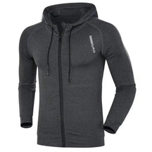 Jaqueta esportiva masculina, jaqueta com capuz, jaqueta para corrida, jaqueta de poliéster, jaqueta respirável, jaqueta de secagem rápida, roupa esportiva masculina, jaqueta para outono, jaqueta para inverno, moda fitness masculina