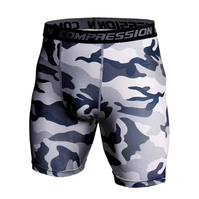 Shorts Masculinos de Compressão Fitness com Secagem Rápida