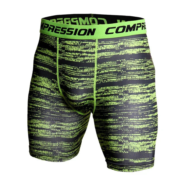 Shorts Masculinos de Compressão Fitness com Secagem Rápida