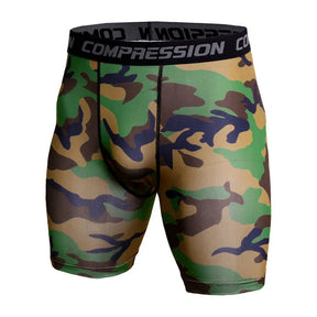 Shorts Masculinos de Compressão Fitness com Secagem Rápida