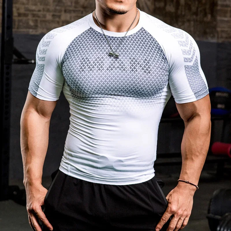 Camiseta de Compressão Fitness - PowerFlex