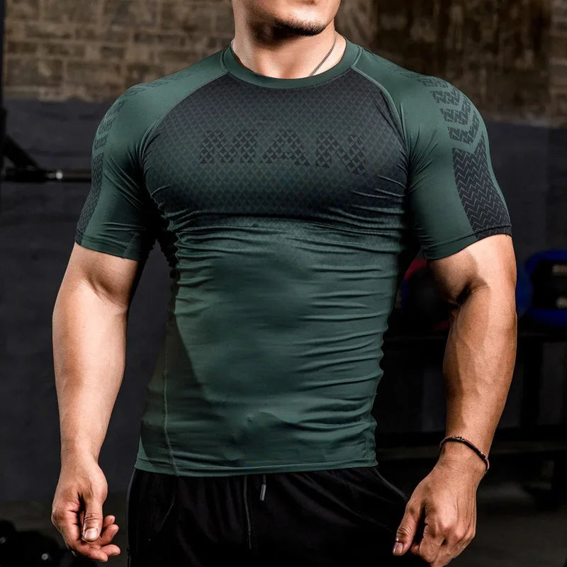 Camiseta de Compressão Fitness - PowerFlex