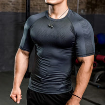 Camiseta de Compressão Fitness - PowerFlex