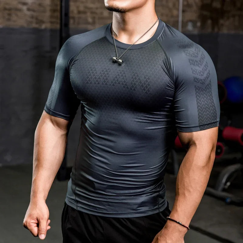 Camiseta de Compressão Fitness - PowerFlex