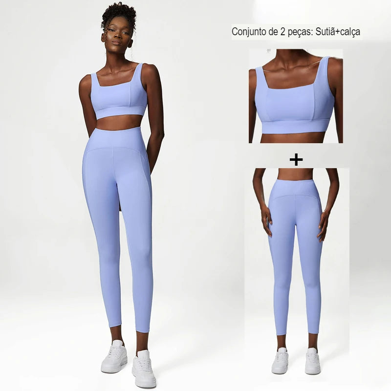 Conjunto de Yoga, conjunto de academia, conjunto para treino, conjunto para mulher de treino, conjunto para ginastica feminino, conjunto de treino feminino