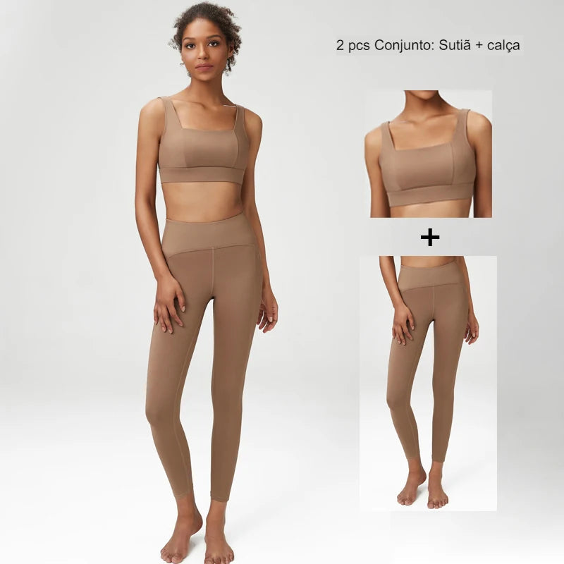 Conjunto de Yoga, conjunto de academia, conjunto para treino, conjunto para mulher de treino, conjunto para ginastica feminino, conjunto de treino feminino