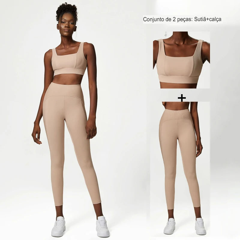 Conjunto de Yoga, conjunto de academia, conjunto para treino, conjunto para mulher de treino, conjunto para ginastica feminino, conjunto de treino feminino