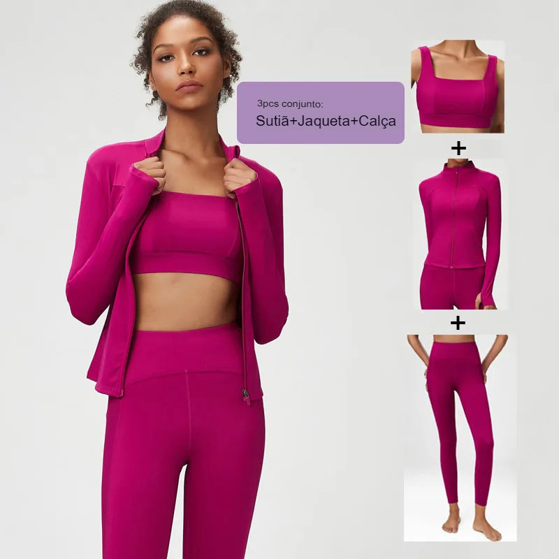 Conjunto de Yoga, conjunto de academia, conjunto para treino, conjunto para mulher de treino, conjunto para ginastica feminino, conjunto de treino feminino